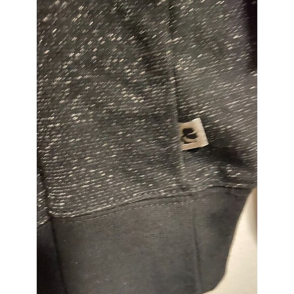 KARL LAGERFELD Puff-Sleeve Crew-Neck Sweater In Black/Silver Size XL - Picture 4 of 10